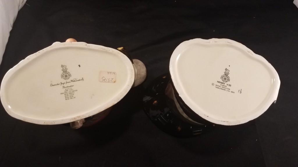 2 Large Royal Doulton Toby Mugs