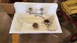 Vintage Porcelain Farm Sink