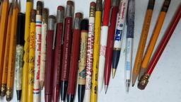 Lot of Advertising Pens and Pencils