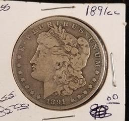 1891 Carson City Morgan Dollar