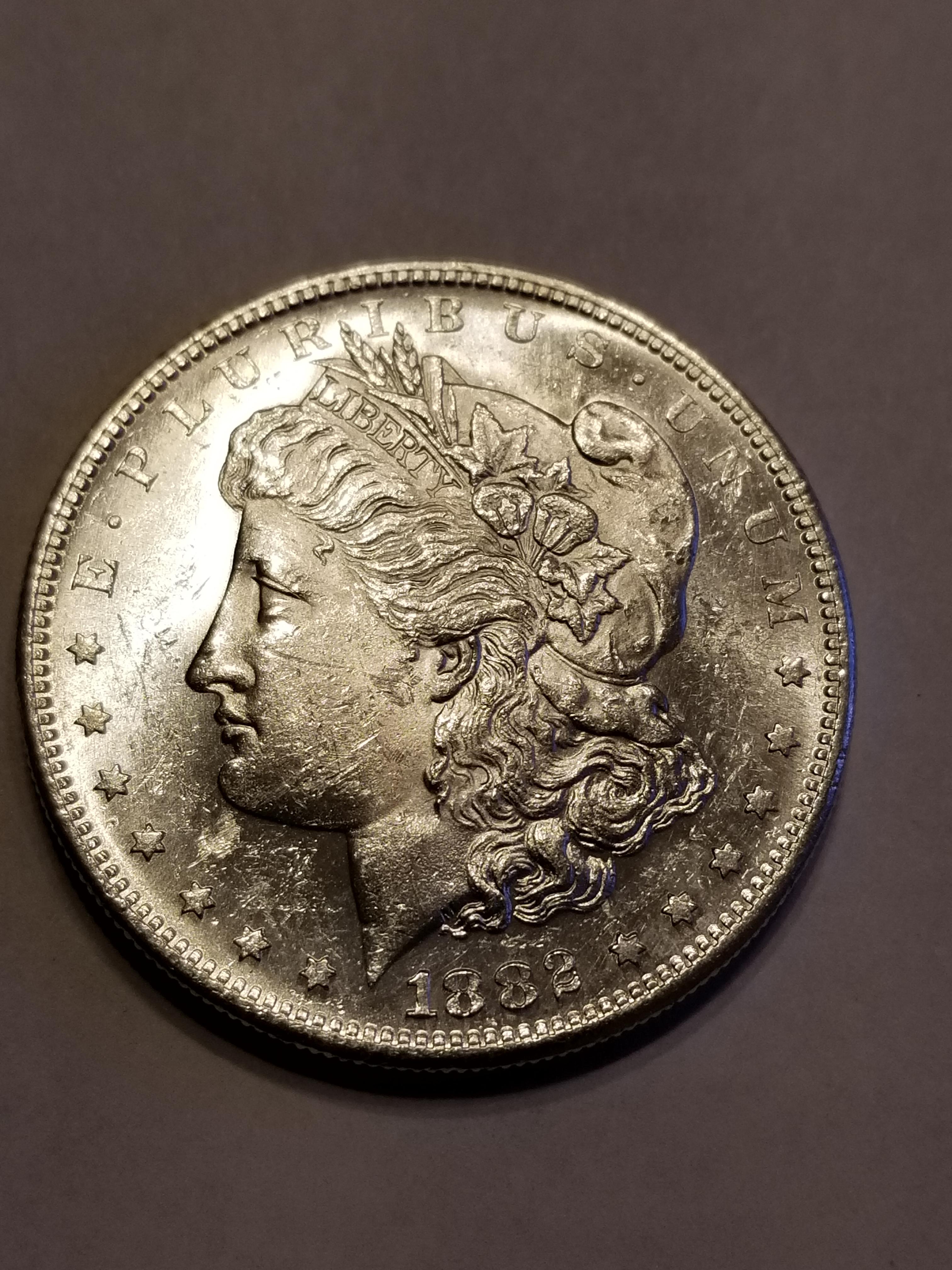 1882 S Morgan Dollar Choice BU