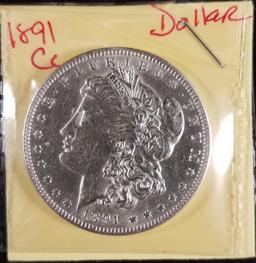 1891 Carson City Morgan Dollar