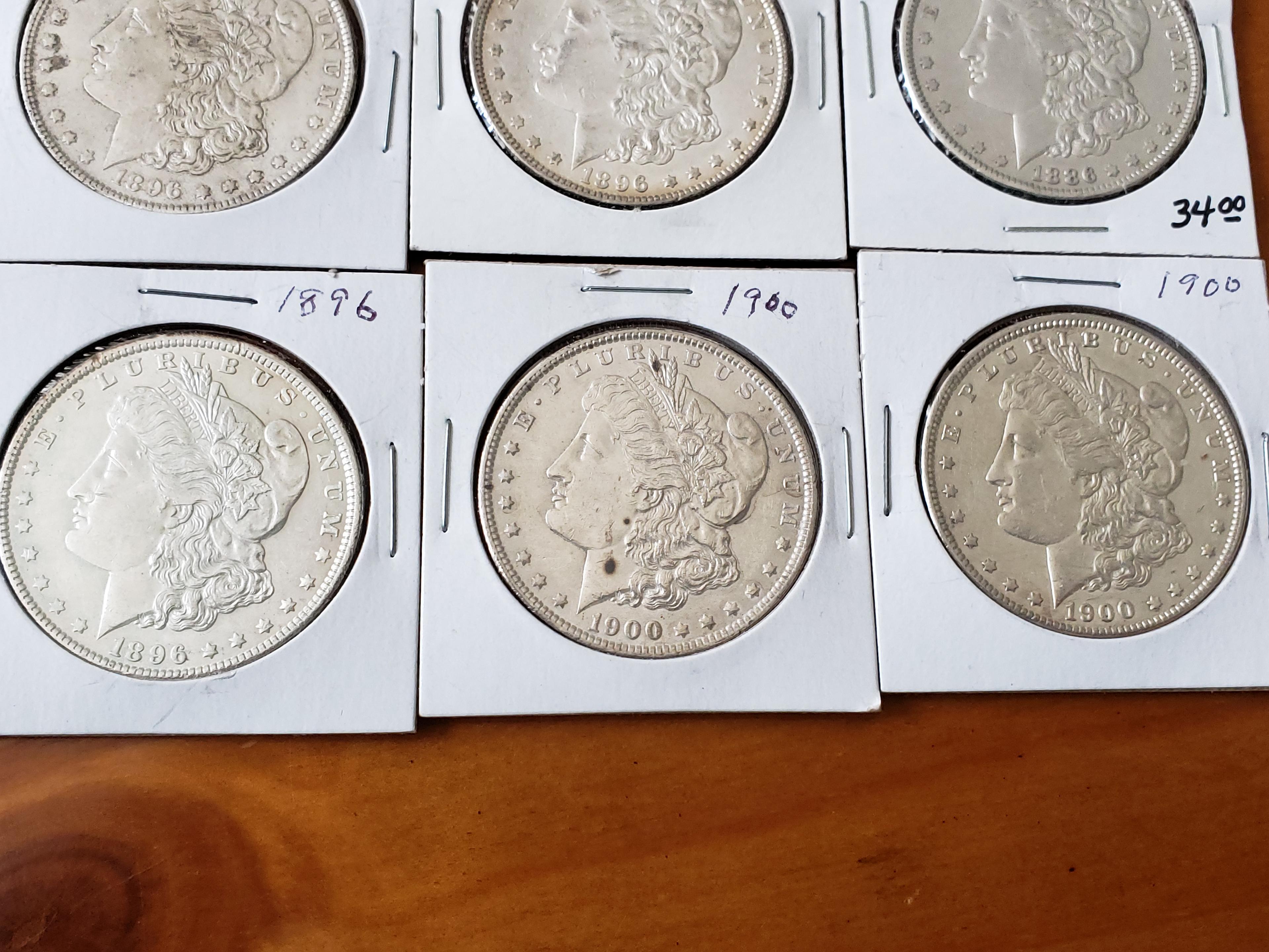 Morgan Dollar Lot of Ten Coins