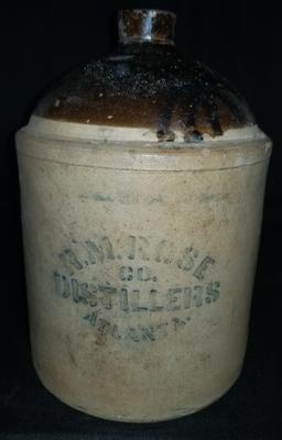 R.M. Rose Atlanta Liquor jug