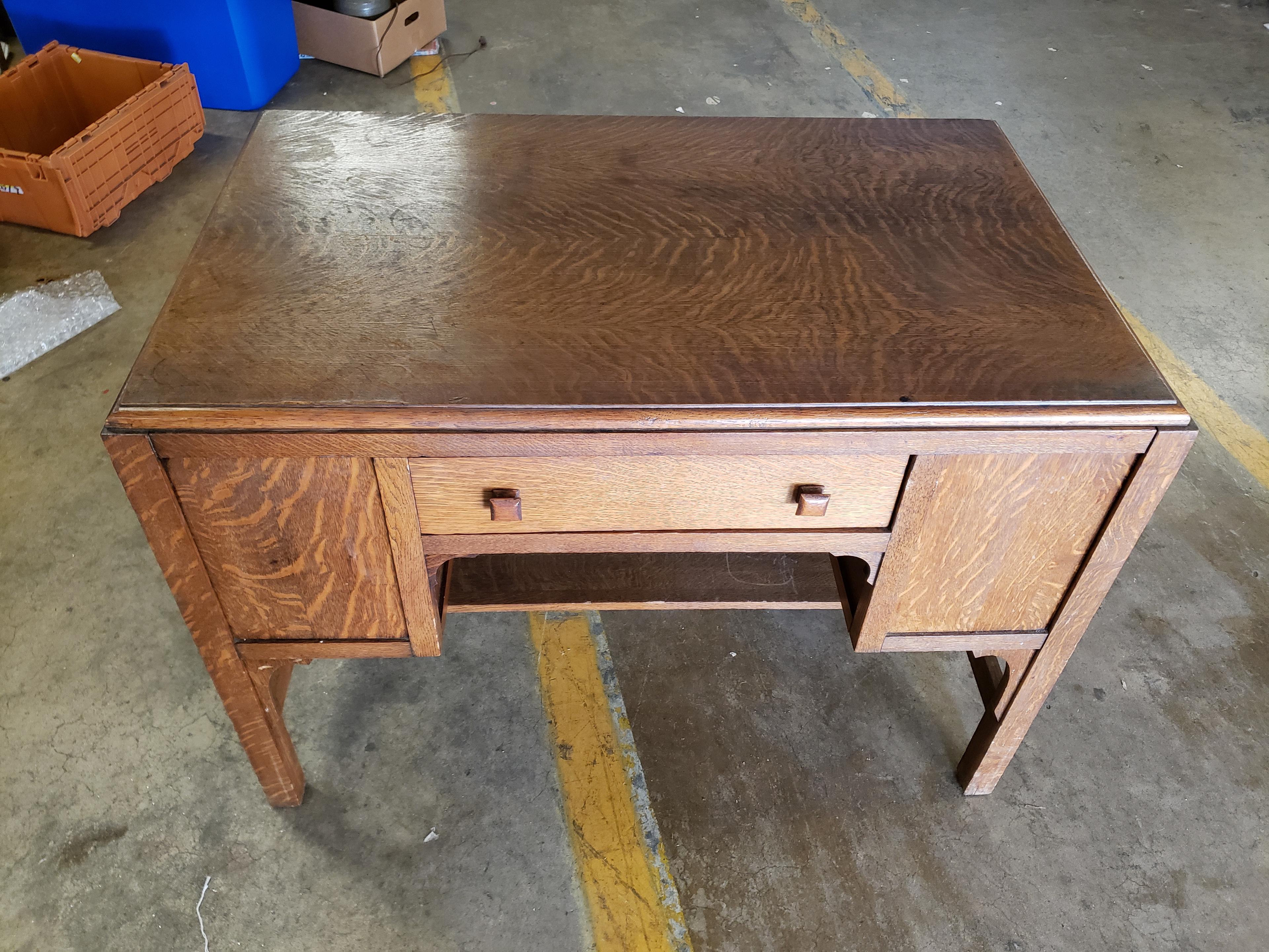 Early 1900's Tiger Oak Writing Desk