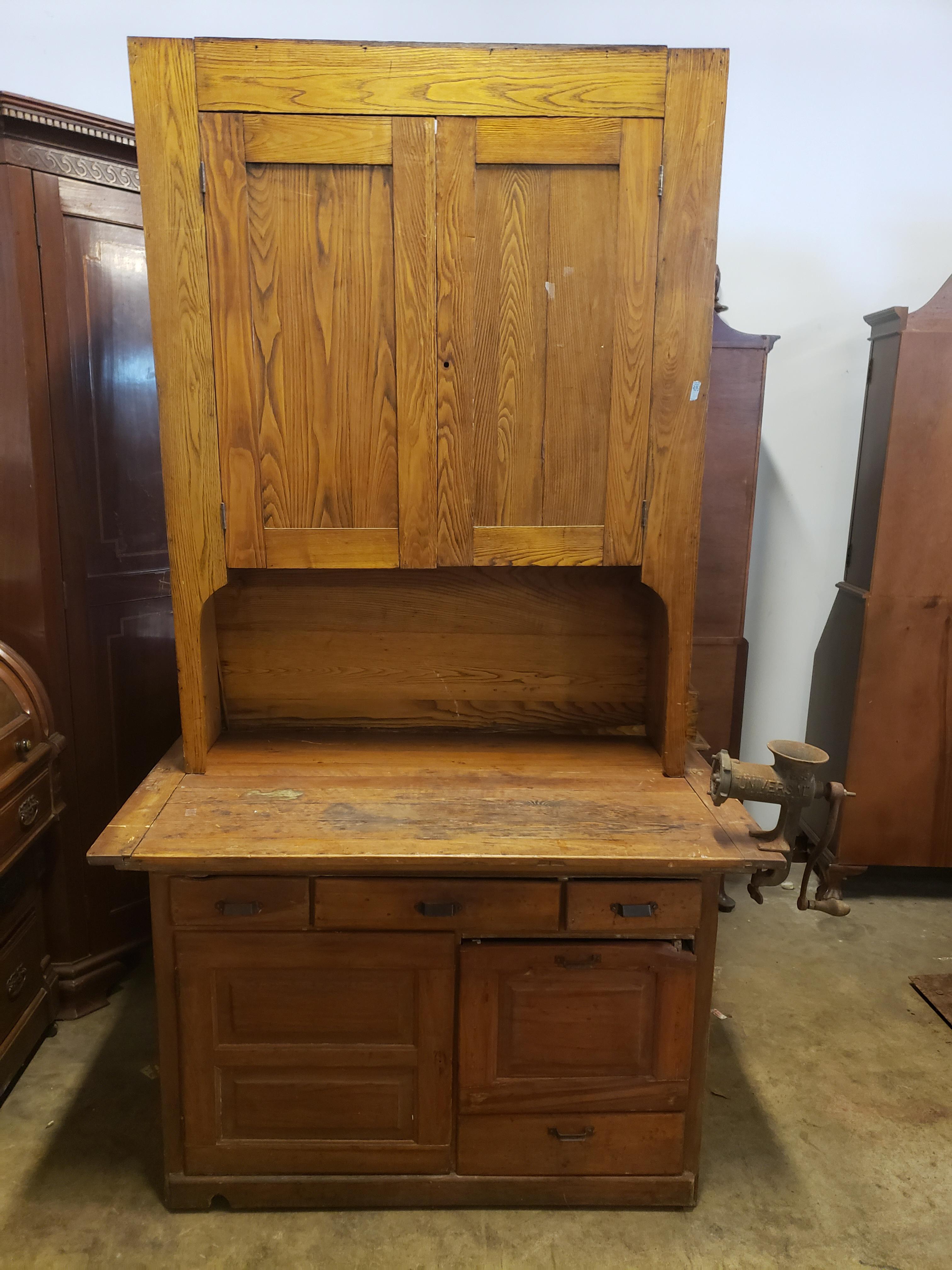 Antique Oak Kitchen Cabinet