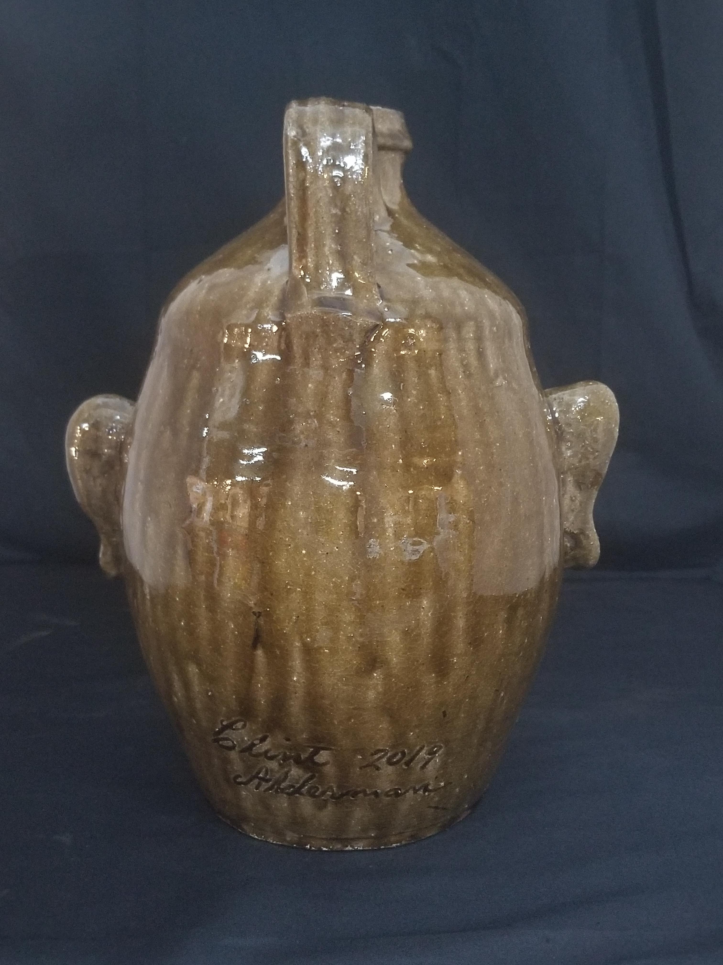 Clint Alderman Rock Tooth Face Jug 2019