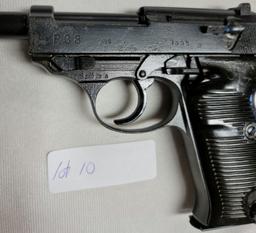 Nazi Marked P38 WWII Service Pistol, Correct Nazi Hallmarks