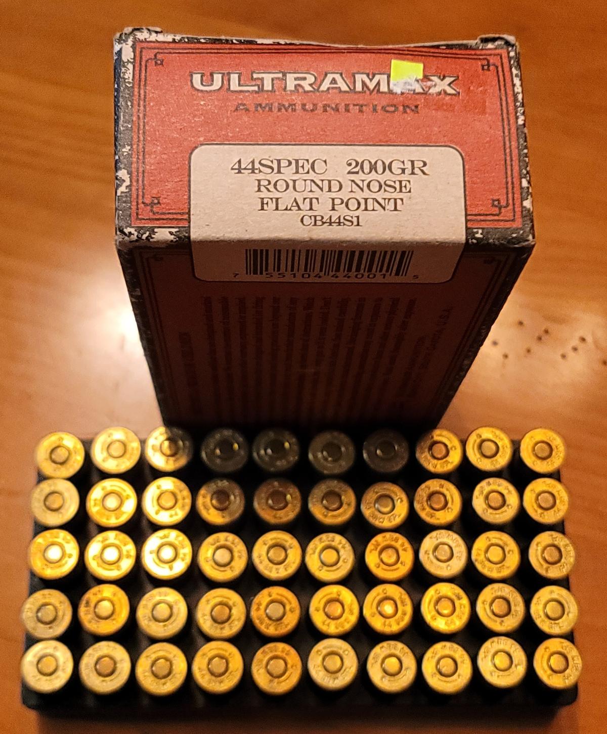 44 SPEC 200GR Rounds Round Nose Flat Point