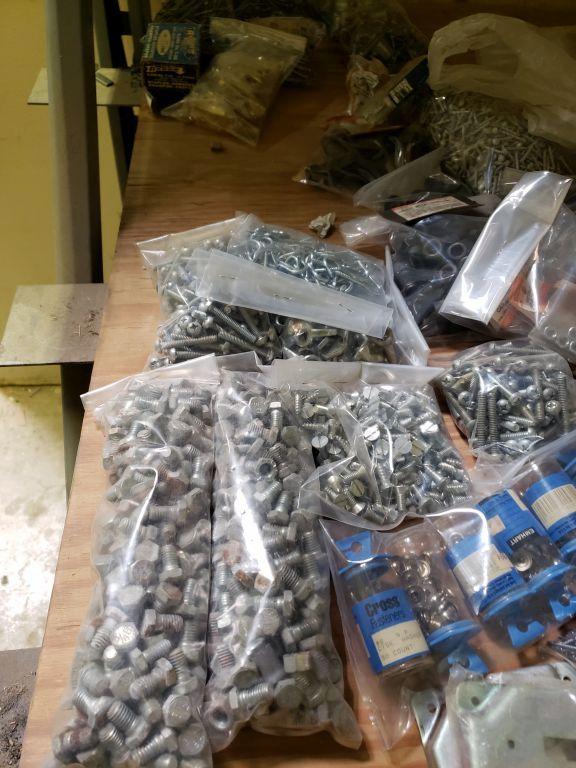 Large Lot of New assorted Nuts Bolts & Fastners