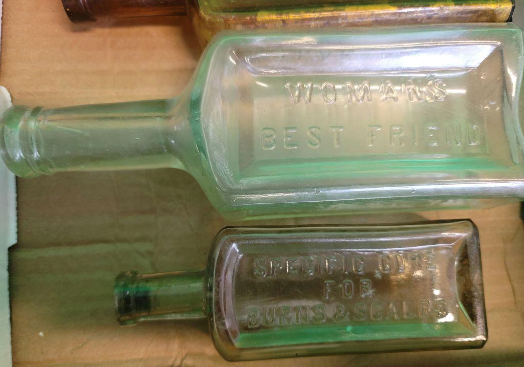 Early Medicine Bottle Lot.
