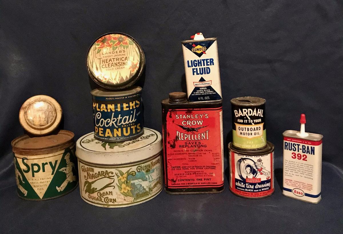 Vintage Tin & Can Lot