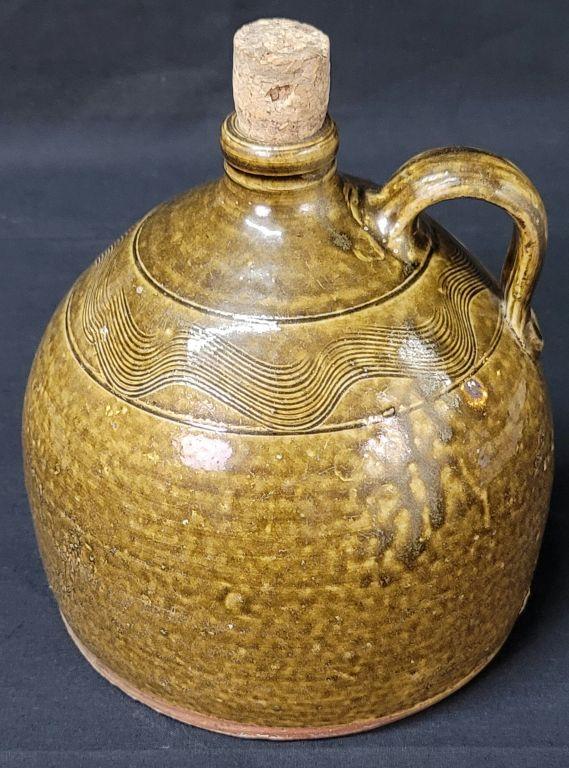 Fine Belcher Sand Mountain Decorated 1/2gal Jug