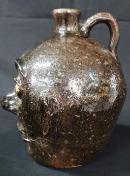 Early Lanier Meaders Rock Tooth Face Jug