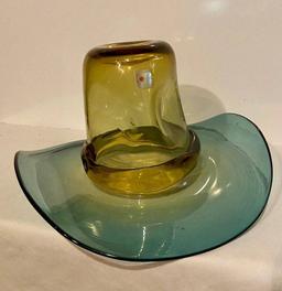 Blenko Glass Cowboy Hat