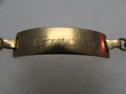 12 Kt Yellow Gold Filed ID Bracelet engrave