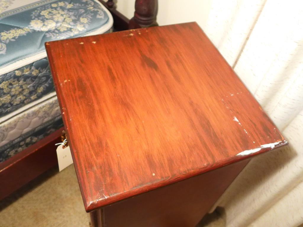 One-Drawer, One-Door Wooden Stand 15 7/8" x 15