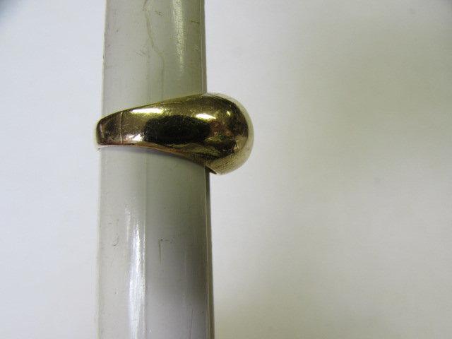 14 Kt. Yellow Gold Ladies Dome Ring--4.2 Grams, Size 6 3/4"