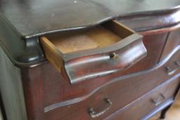 Antique Chest of Drawers with Beveled Swing