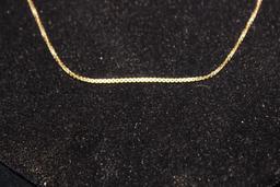 18" 14kt Yellow Gold Necklace