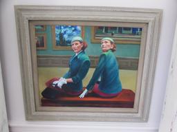 Oil Painting in Chalk Painted Frame" Lucy's Day