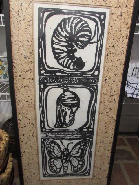 Framed & Double Matted Limited Edition Wood Cut