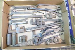 (4) Boxes of Old Tools--some are collectible