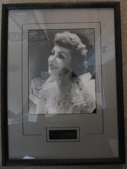Black & White Photograph of Claudette Colbert