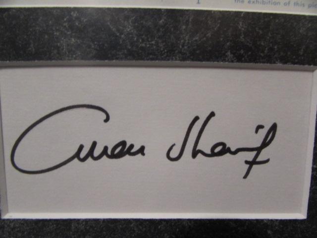 Framed "Doctor Zhivago" Lobby Card & Autographs
