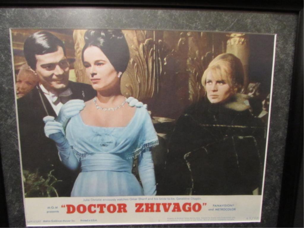 Framed "Doctor Zhivago" Lobby Card & Autographs