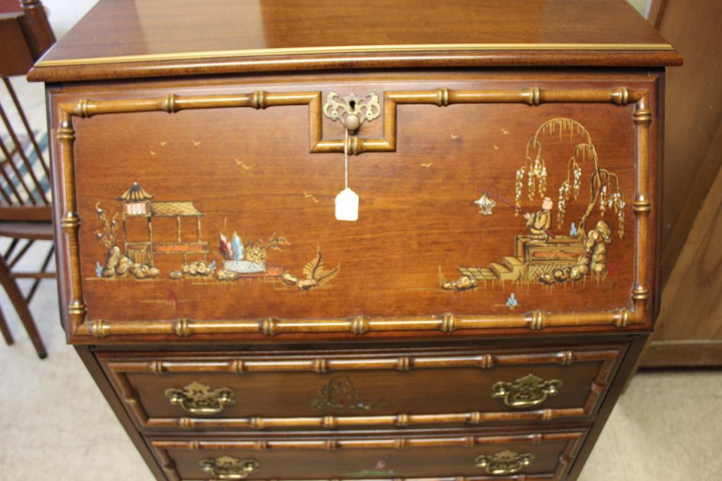 Handpainted Slant Top Desk by Jasper Cabinets 27