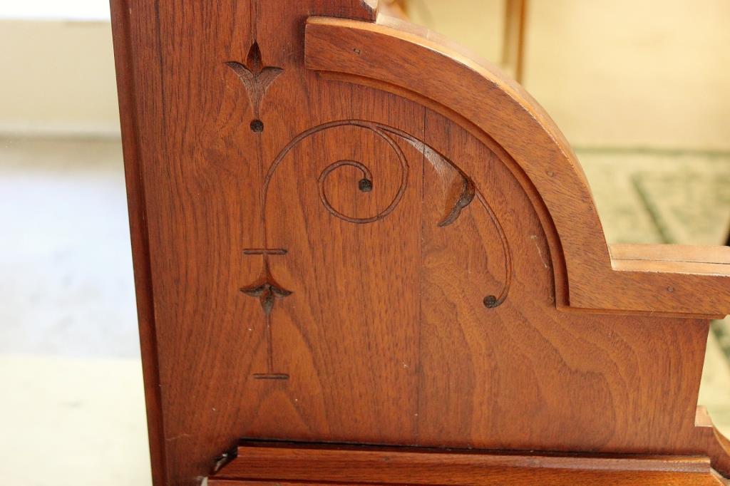 Victorian Marble Top Dresser w/Incised Line