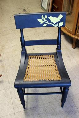 Painted Cain Bottom Chair