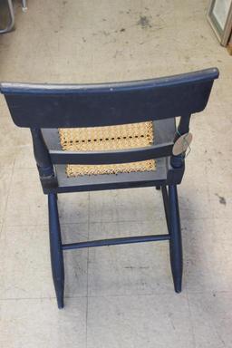 Painted Cain Bottom Chair