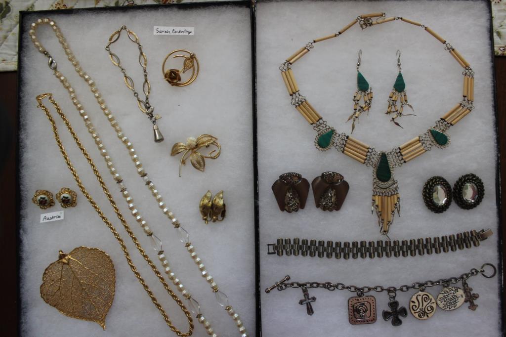 (2) Boxes Assorted Costume Jewelry: Including