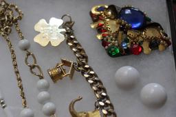 (2) Boxes Assorted Costume Jewelry: Including