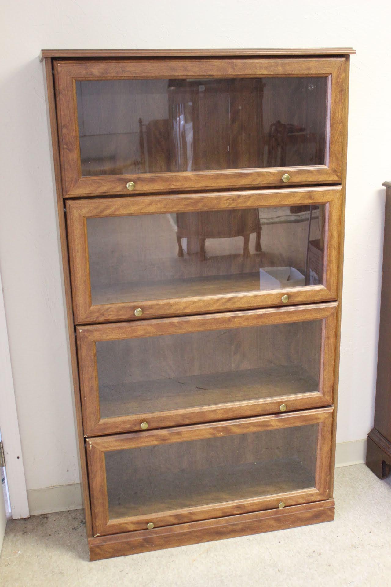 4-Shelf Barrister Style Bookcase 33" x 12"x 60