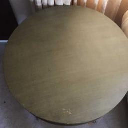 Round Painted End Table--26" Diameter, 27" High