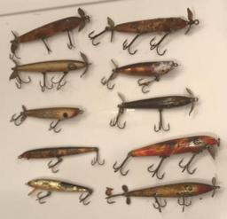 10 old fishing lures