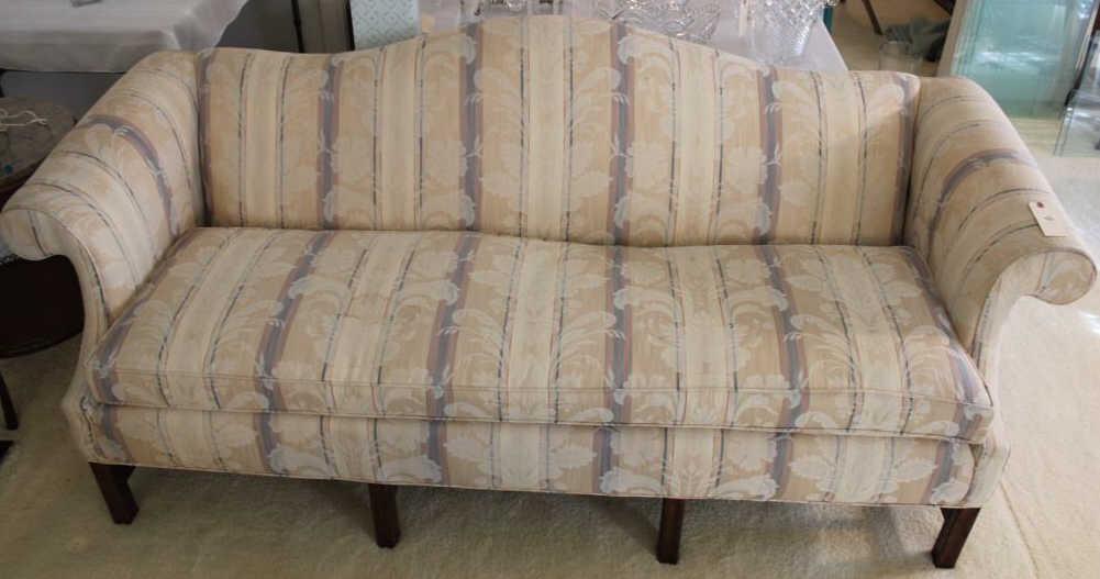 Upholstered Chippendale-Style Sofa, 80" Long