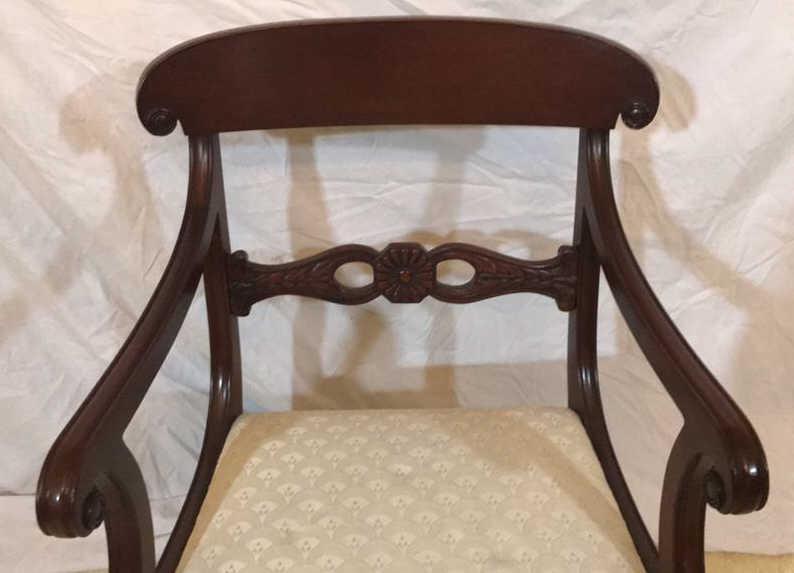 (8) Mahogany Dining Chairs (6)--Side Chairs & (2)