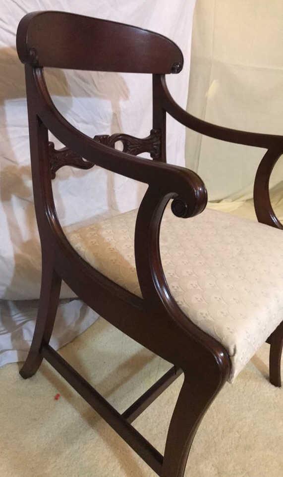 (8) Mahogany Dining Chairs (6)--Side Chairs & (2)