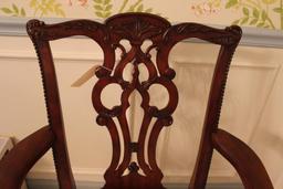 Mahogany Chippendale-Style Arm Chair