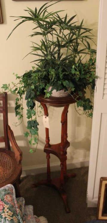 Plant Stand 36' Tall with Artifical Greenery