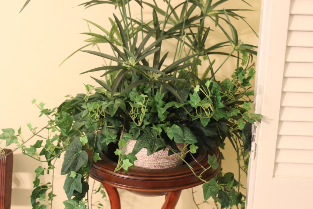 Plant Stand 36' Tall with Artifical Greenery