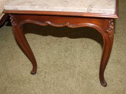 Marble Top Coffee Table 30" x 18" x 17"