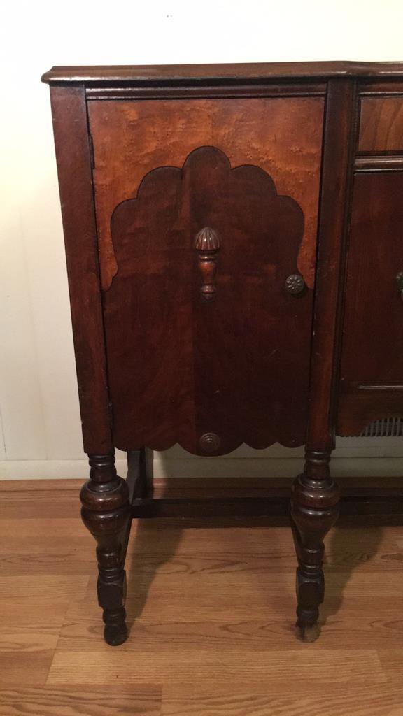 Depression Era Buffet with Turned Legs,