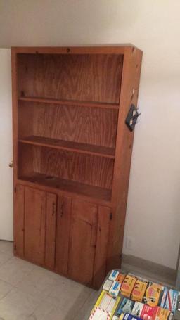 Pine Cabinet with (3) Shelves and (2) Doors—42” x