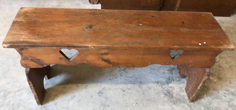 Hand Made Bench--11" x 38", 17" High
