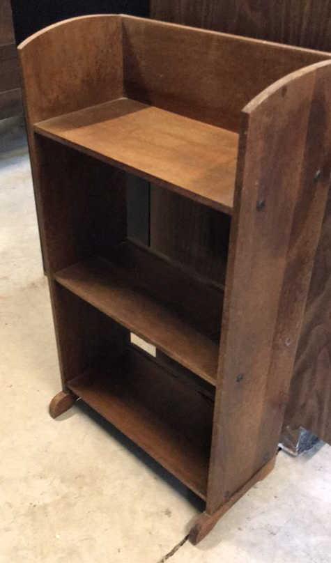 Small Wooden 3-Shelf Bookcase,